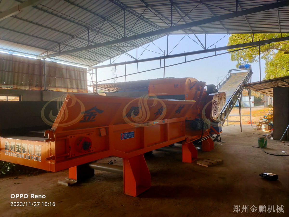 郑州金鹏碎木粉碎机出料状态与后续燃烧利用衔接分析