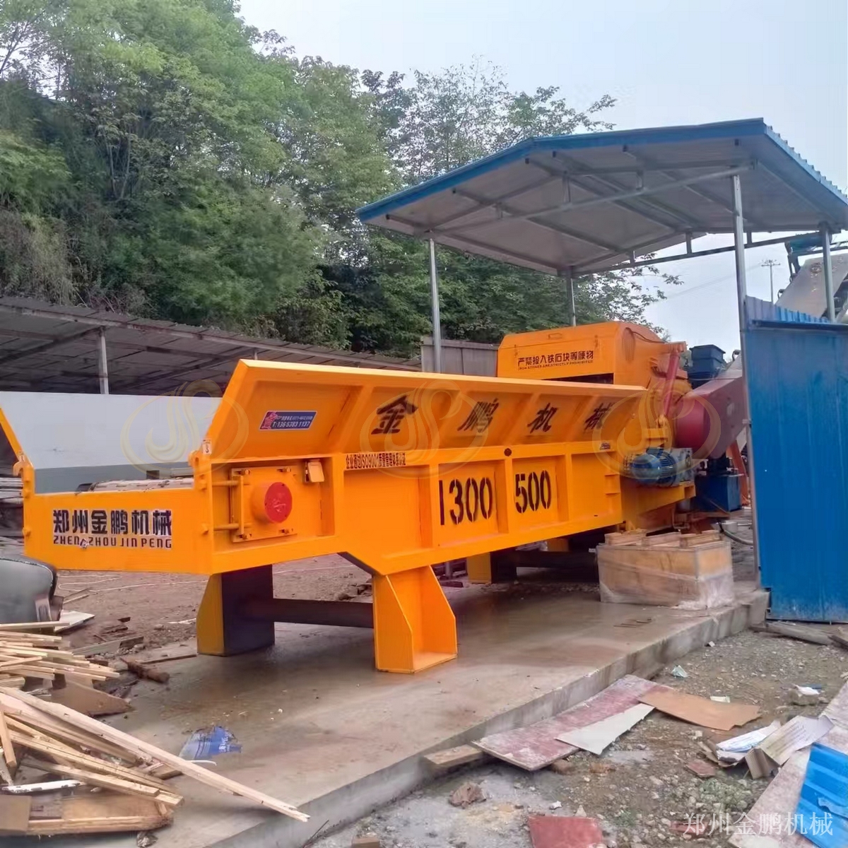 郑州金鹏旧模板粉碎机在生物质燃料预处理中的应用