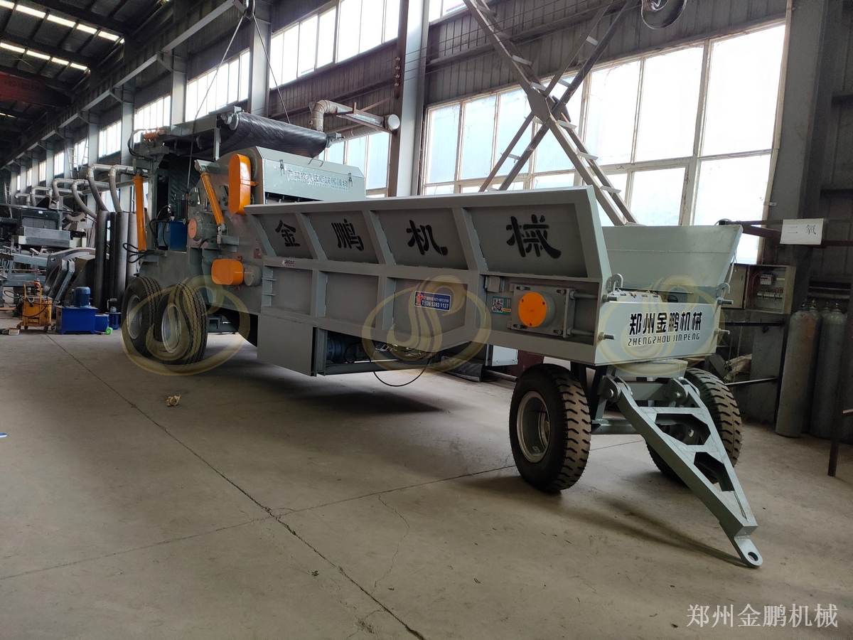 果园修剪树枝如何用郑州金鹏粉树枝粉碎机控制进料节奏